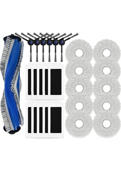 Ecovacs Için Debot T30S Combo Roller Fırça Hepa Filtre Mop Bez Robot Vakum Süpürge Yedek Parçaları (Yurt Dışından)
