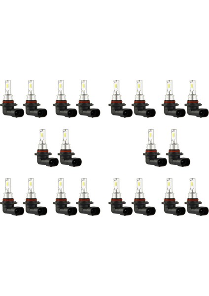 10X 9005 Hb3 LED Far Ampulleri Kiti Yüksek Işın 35W 4000LM 6000K Beyaz Yüksek Güç (Yurt Dışından)