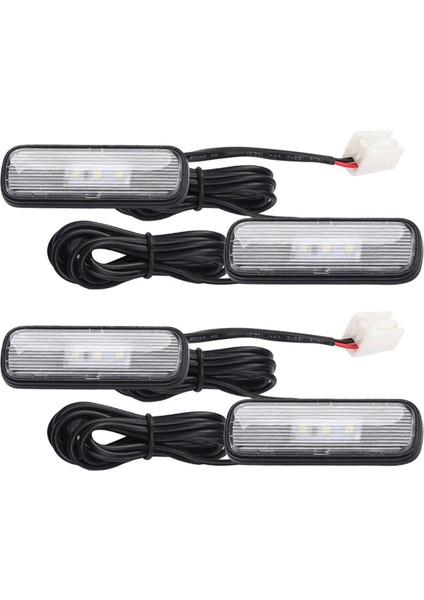 4pcs Araba Işığı LED Iç Atmosfer Işık Dekorasyon Lambası Ortam Ayak Işığı Honda Civic 10TH 2018-2020 Mavi (Yurt Dışından)