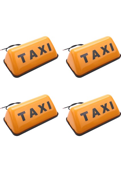 4x Taksi LED Gösterge Işık Işareti LED Gün Işık Otomobil Gündüz Koşu Işıkları Dc 12V 3W Otomatik Sürüş Çatı Üst Kabin LED Işareti (Yurt Dışından)