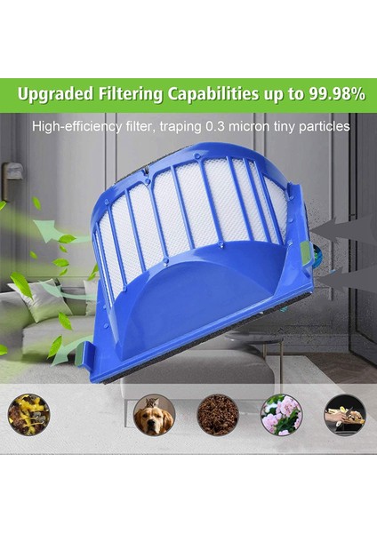 Irobot Roomba 600 Serisi 692 690 680 660 651 650 620 Robot Vakum Ana Yan Fırça Filtre Aksesuarları Kiti (Yurt Dışından) modelleri