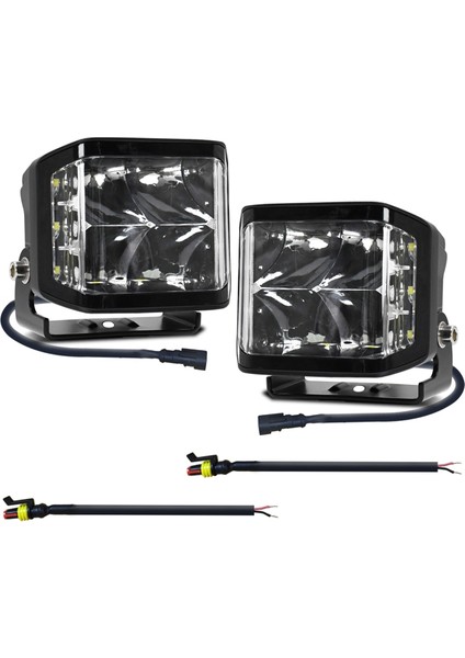 LED Beyaz Çalışmalar 100W 10000LM Offroad Sis Işığı Kamyon Suv Tekne Işleri Işıkları Gece Sürüş Lambası 9-30V 2 Pcs (Yurt Dışından)