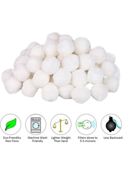 10X Yüzme Havuzları Filtre Topları Islak Kuru Pamuklu Kutu Temiz Balık Tankı Filtresi Malzeme Su Arıtma Fiber 200G (Yurt Dışından) fiyatları