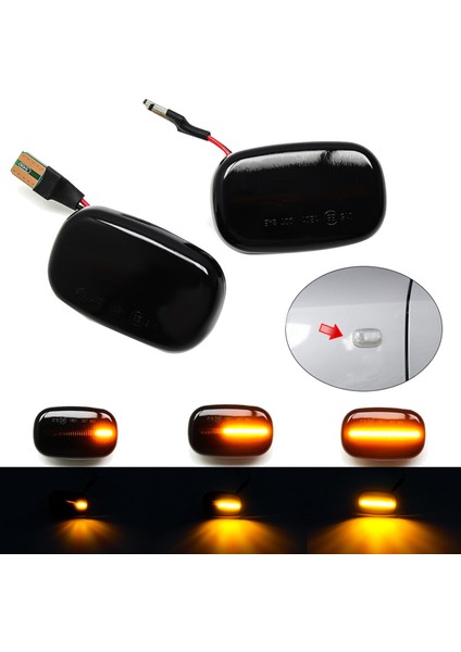 4x Araç Dinamik LED Yan Işaretçi Işık Turn Sinyal Toyota Corolla Celica T19 T20 23 Rav4 (Yurt Dışından) fırsatları