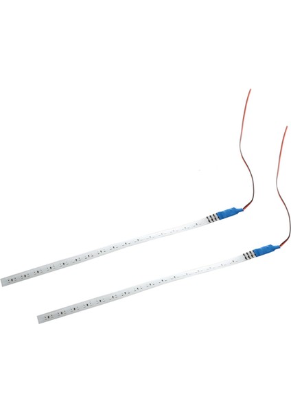 2x Knight Rider 32 LED Koşu Işık Tarayıcısı 30 cm Strip Dekorasyon Mavi Araba 12V (Yurt Dışından)
