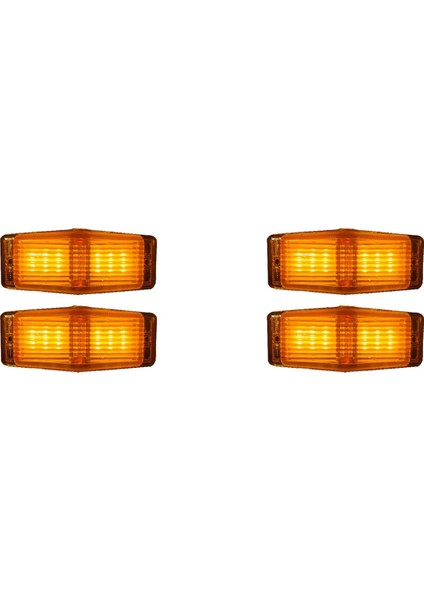 4pcs LED Işaretleyici Işıkları Ön Çift Brülör Göstergesi Lamba Için Scania Volvo Adam Benz Kamyon Kamyonu Ön Izgara Işık (Yurt Dışından)
