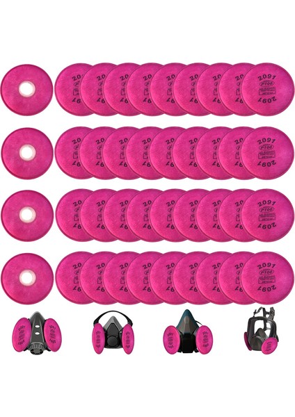 20 Paket 2091 P100 Partikül Filtresi 2091 ile Uyumlu, 6000 6200 6800 7000 Ff-4&#39;ün Yerine (Yurt Dışından) fiyatları