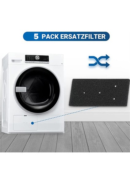 5 Pack 481010716911 Tumble Kurutucu Evaporatör Köpük Filtre Sünger Baukecht 8015250474909 Için Yedek Parçalar (Yurt Dışından) fırsatları