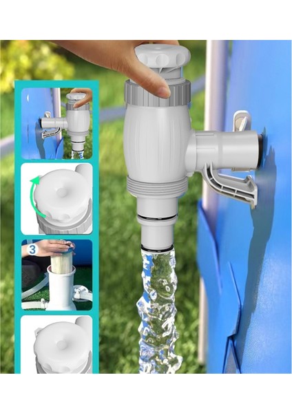 Havuz Hortumu Adaptörü, Havuz Hortumu Tutucusu ve Piston Valfi, Yer Üstü Havuzlar Için Havuz Yedek Parçaları, A (Yurt Dışından) indirimleri