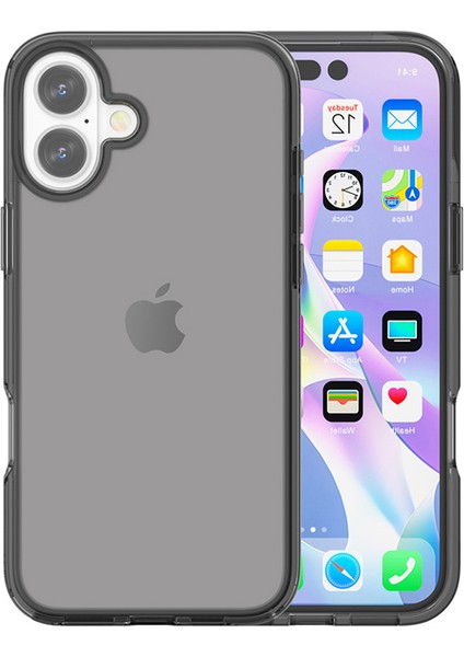 iPhone 17 Pc + Tpu Darbeye Dayanıklı Şeffaf Telefon Kılıfı (Yurt Dışından)