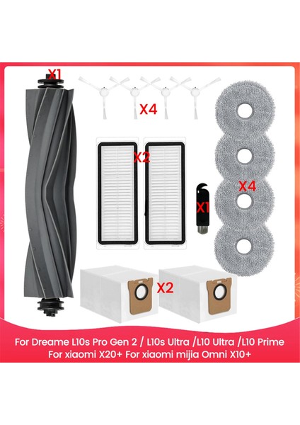 Xiaomi X20+ Için Dreame L10S Pro Gen 2 / L10S Ultra / L10 Ultra / L10 Prime Için, Mijia Omni X10+ Vakum Süpürge Parçaları (Yurt Dışından)
