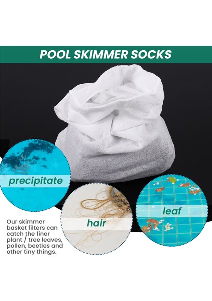 10PCS Havuz Skimmer Socks Skimmer Sepet Filtre Filtre Koruyucu Çoraplar, Yüzme Havuzu Skimmer Çorapları Filtreleme Yaprakları Için (Yurt Dışından) indirimleri