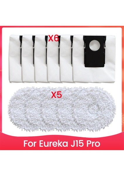 11PCS Toz Torbası Paspas Bezleri Eureka J15 Pro Vakum Süpürge Büyük Kapasiteli Toz Torbaları Yedek Yedek Parçalar Vakum Torbaları (Yurt Dışından)