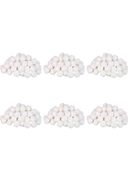 6x Yüzme Havuzları Filtre Topları Islak Kuru Pamuklu Kutu Temiz Balık Tankı Filtresi Malzeme Su Arıtma Fiber 200G (Yurt Dışından)