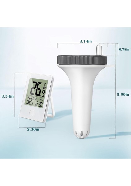 Havuz Termometresi Havuz ve Banyo Suyu Termometresi Kablosuz Yüzen Kapalı ve Dış Mekan Termometresi (Yurt Dışından) fırsatları