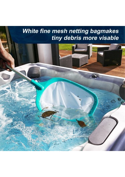 Pole Sıcak Küvet ile Havuz Skimmer Net, Kiddie Havuzları Için Derin Ultra Ince Örgü ile Gölet ve Spa Yaprak Tırmağı (Yurt Dışından) fırsatları