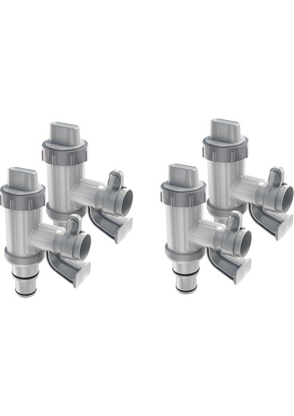 4x Havuz Hortum Adaptörü, Yüzme Havuzu Değiştirme Parçaları Havuz Hortum Braketi ve Piston Valfi Yüzde Yüzme Havuzu (Yurt Dışından)