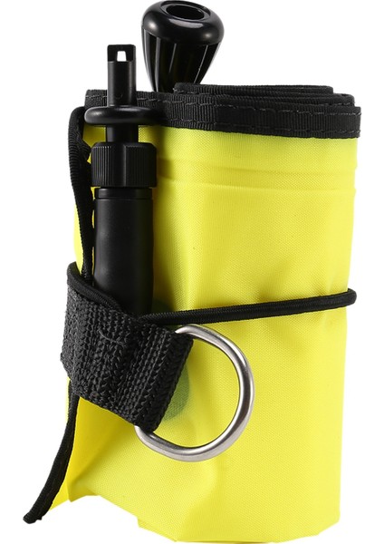 1m Tüplü Dalış Şişirilebilir Smb Yüzey Işareti Şamandıra Görünürlüğü Şamandıra Sinyal Tüp Sosis, Sarı (Yurt Dışından)