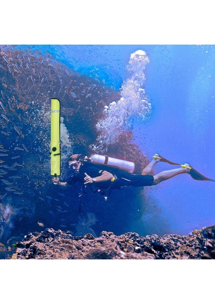 1m Tüplü Dalış Şişirilebilir Smb Yüzey Işareti Şamandıra Görünürlüğü Şamandıra Sinyal Tüp Sosis, Sarı (Yurt Dışından) fırsatları