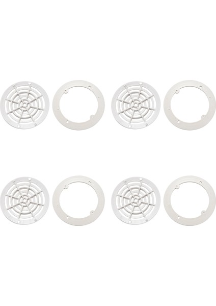 4x Yüzme Havuzu Su Filtresi Korozyon Karşıtı Kapak Yuvarlak Drenaj Cihazı Vidalı Zemin Kapağı Yuvarlak Ana Drenaj Portu (Yurt Dışından)