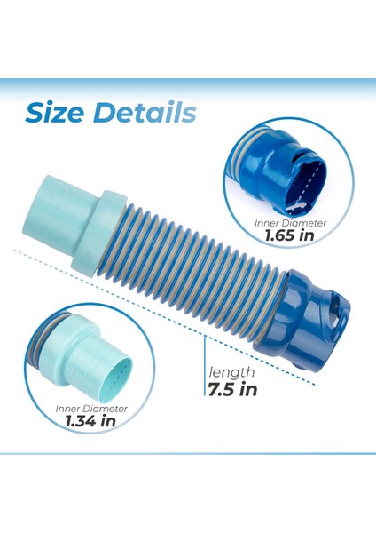 3x Havuz Vakum Hortum Adaptörü Zodyak Mx6 Mx8 Havuz Temizleyici Yüzme Havuzu Emme Adaptörü Hortum Adaptörü (Yurt Dışından) fiyatları