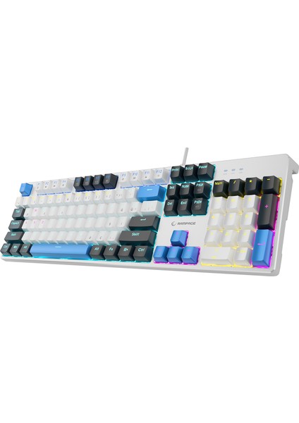 Kb-Mk2 Nimbus Red Switch Rainbow Aydınlatmalı Anti-Ghosting Mekanik Klavye Gaming Oyuncu Klavyesi indirimleri