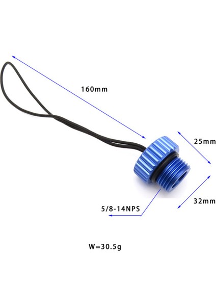 2x Scuba Dalış Din Tank Valfi Dişli Kapak 5/8-14NPS Toz Kapağı Toz Tapası Koruyucu Tank Regülatör Kapak Mavi (Yurt Dışından) fiyatları