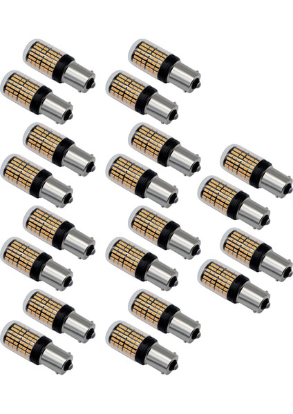 20X 1156 BAU15S LED 3014 144 Smd 7506 1003 1073 Canbus Süper Parlak Araç Fren Ters Kuyruk Ampul Yüksek Güç (Yurt Dışından)