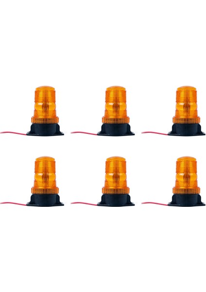 6x Forklift 30 LED Beacon Işık Flaş Lambası Tehlike Acil Durum Yanıp Sönen Uyarı Amber (Yurt Dışından)
