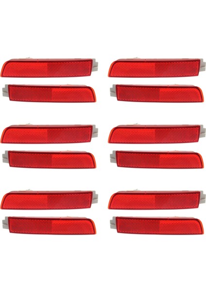 Nissan Sentra 2013-2018 265655C000 Için 6x Araba Arka Tampon Reflektörü (Yurt Dışından)