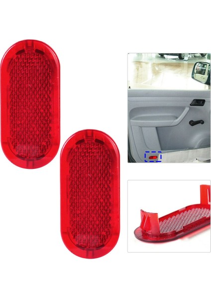 6pcs Kırmızı Iç Kapı Paneli Uyarı Polo Beetle Caddy Touran Için Işık Kapağı Reflektörü 6Q0947419 (Yurt Dışından) fırsatları