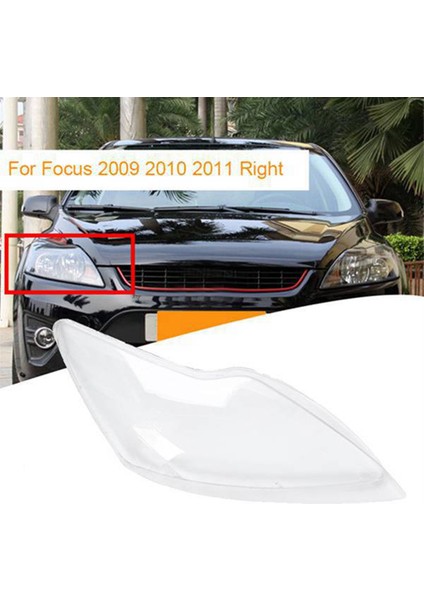 1 Çift Ön Farlar Kapak Kabuğu Şeffaf Lens Lambası Ford Focus Için 2009-2011 Ford Parçaları (Yurt Dışından) fiyatları