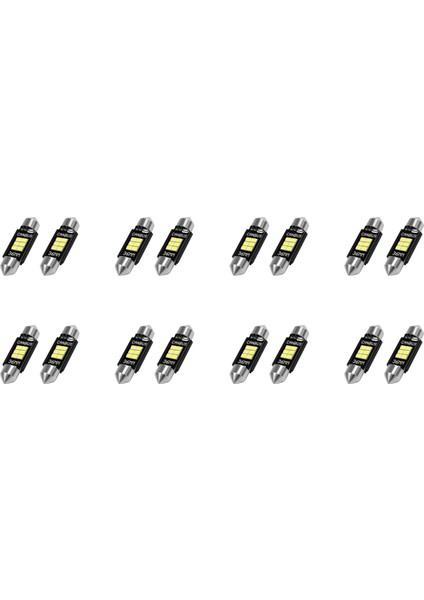 16X Son Derece Parlak 400 Lümen 3020 Yonga Seti Kanbus Hatasız LED Ampuller 36MM Festoon DE3175 6428 Ksenon Beyaz (Yurt Dışından)