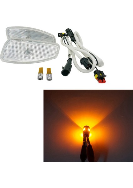 2x Araba Yan Yansıma Uyarısı Dönüş Sinyali Işık Lambası Ön Turn Sinyalleri Jeep Renegade 2014-2017 Beyaz Için Işık (Yurt Dışından) modelleri