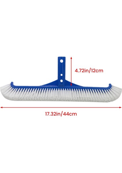Yüzme Havuzu Fırçası Yüzme Fırçası 18 Inç Havuz Fırçası Her Iki Tarafta Plastik Kıllarla Mavi Havuz Temizleme Fırçası (Yurt Dışından) indirimleri