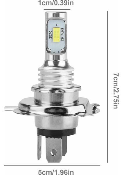 8x H4 9003 Hb2 6000K Süper Beyaz Csp LED Farlar Sili (Yurt Dışından) indirimleri