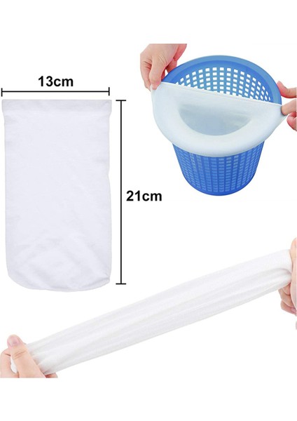50PCS Havuz Skimmer Socks Skimmer Sepet Filtre Havuzu Filtre Koruyucu Çorap, Yüzme Havuzu Skimmer Çorapları Filtreleme Yaprakları Için (Yurt Dışından) fırsatları
