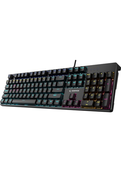 Kb-Mk2 Nimbus Red Switch Rainbow Aydınlatmalı Anti-Ghosting Mekanik Klavye Gaming Oyuncu Klavyesi