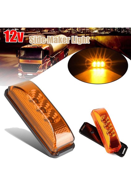 4x 3 LED 3.9 Inç Araba Kamyonu Yan Işareti Hafif Kuyruk Arka Lambalar Gösterge Işaretleyicisi 10-24V Römork Için Rv Tekne Kamyonu (Yurt Dışından) indirimleri