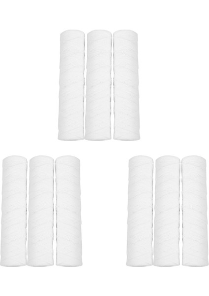 9 Adet Su Temizleyicisi 10 Inç Telli Yara Filtresi Kartuşu 5 Mikrometre Pp Pamuk Filtresi Sedmient Filtresi (Yurt Dışından)