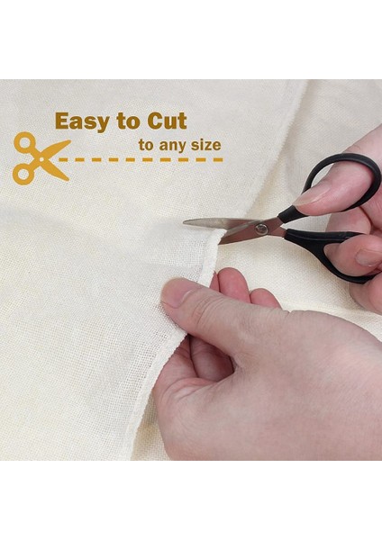 12 Paket Cheeseclothes, Ahit Edilmemiş Saf Pamuk Muslin Giysileri Yumuşak Kare Peynir Kıyafetleri Yemek, Süzme, Pişirme (Yurt Dışından) indirimleri