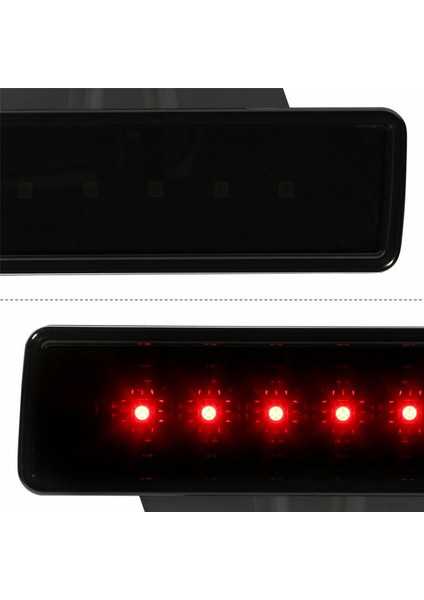 3x Araba LED Üçüncü Fren Işıkları Jeep Wrangler Jk 07-18 Için Yüksek Montaj Durdurma Işıkları (Yurt Dışından)