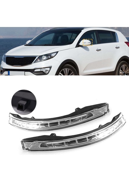 Kia Sportage Için 2 Pcs R 2012 2012 2013 2014 2015 Yan Dikiz Aynası Dönüş Işık Sinyali Göz Kırpma Lambası, Sol ve Sağ (Yurt Dışından) indirimleri