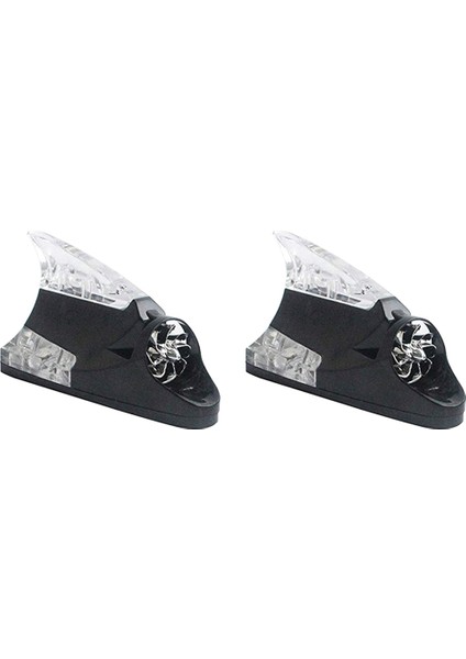 2x Yaratıcı Rüzgar Enerjisi LED Işık Atmosfer Işık Köpekbalığı Fin Anten Uyarı Flaş Lambası Araba Styling Dış Aksesuarlar (Yurt Dışından)