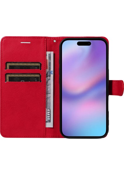 iPhone 17 Deri Cüzdan Telefon Standı Kılıfı ve Kayışı (Yurt Dışından) fiyatları