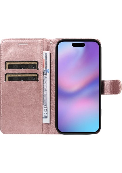 iPhone 17 Deri Cüzdan Telefon Standı Kılıfı ve Kayışı (Yurt Dışından) fiyatları
