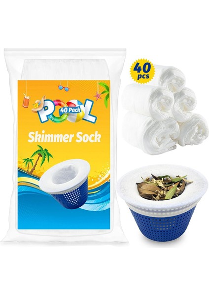 Yüzme Havuzu Filtre Çorapları, Havuz Sıyırıcı Filtre Çorapları, Havuz Temizleme Filtresi Çorapları Yüzme Için (40 Paket) (Yurt Dışından) fiyatları
