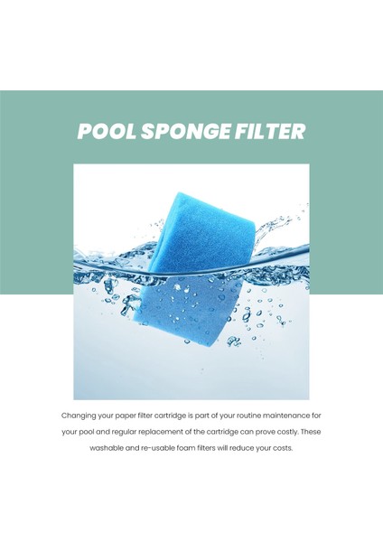 5pcs Yüzme Havuzu Köpük Filtre Sünger Intex S1 Yeniden Kullanılabilir Yıkanabilir Biyofoam Temizleyici Havuz Köpük Filtresi Yüzme Accessorie (Yurt Dışından) modelleri