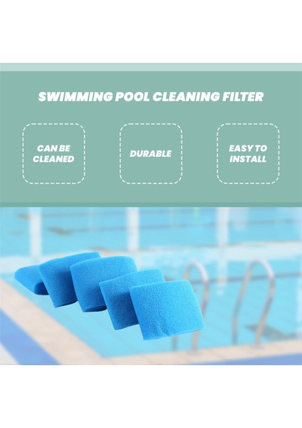 5pcs Yüzme Havuzu Köpük Filtre Sünger Intex S1 Yeniden Kullanılabilir Yıkanabilir Biyofoam Temizleyici Havuz Köpük Filtresi Yüzme Accessorie (Yurt Dışından) fırsatları