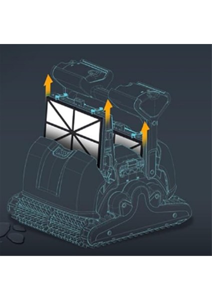 4pcs Dolphin Robot Havuz Temizleyici Filtre Kartuşu Için Ultra Fin Filtre Panelleri RCX701019991432-R49991433-R49991425 (Yurt Dışından) indirimleri